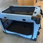 Collapsible Dog Crate, 26 Inch Portable Pet Crate for Car, Travel Dog Kennel ...