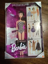 Mattel Barbie 35th Anniversary 1959 Reproduction, Brunette Special Edition NIB