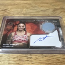 2025  Topps UFC Knockout Norma Dumont Autograph Relic Insert MMA KAR-ND