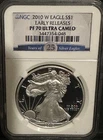 2010-W Proof American Silver Eagle NGC PF70 Ultra Cameo - Early Releases 25y
