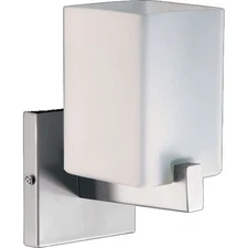 Quorum International Q5476-1 Modus 1 Light Bathroom Sconce - Nickel