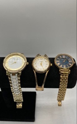 Anne Klein Assorted Mixed Models Stainless Steel Women's Wristwatch Set of 3