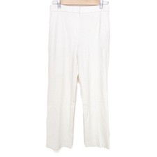 theory FINE SMOOTH JSY SLIM ST PANT GB Wool pants slacks Size 0 Ivory Women USED