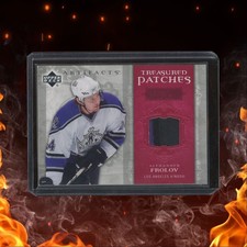 2006-07 Upper Deck Artifacts Alexander Frolov Treasured Swatches Ruby 12/35