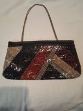 Vintage Multi-Color Snakeskin Pattern Purse