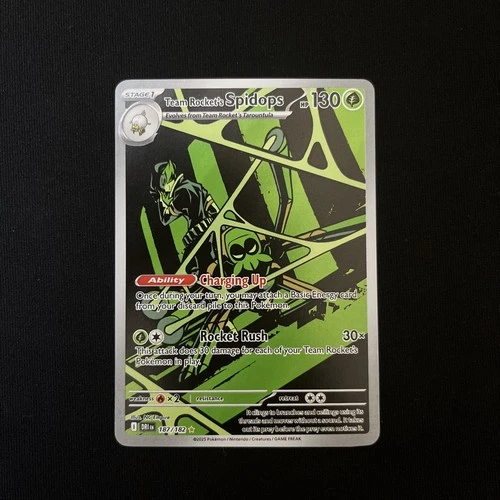 Team Rocket's Spidops 187/182 Sv10: Destined Rivals Holo