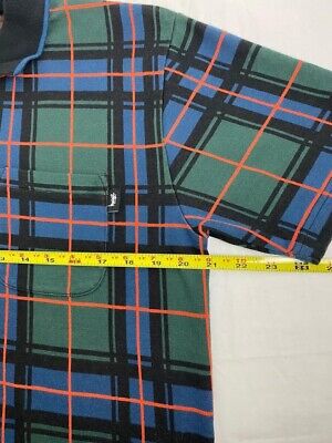 Stussy plaid 1/4 quarter zip pulllover shirt mens size m | eBay Stussy plaid 1/4 quarter zip pulllover shirt mens size m | eBay