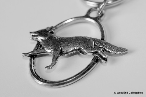 Schlüsselanhänger Rotfuchs Zinn - britische Handarbeit - Jagd Schießen - Bild 4 von 4