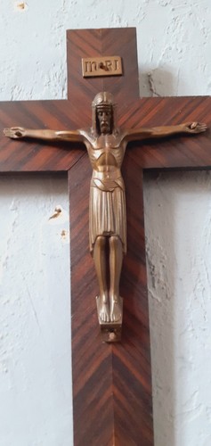 Christ art Deco Crucifix  - Bild 1 von 11