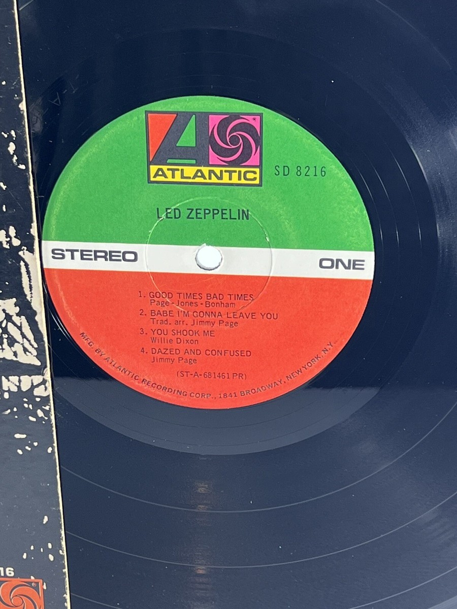 Led Zeppelin Self-Titled Debut Album (1969) - Classic Rock Vinyl