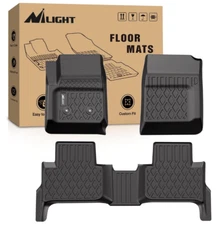 3D Floor Mats Liners for 2015-2022 Chevy Colorado GMC Canyon Crew Cab 3PCS Set