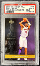 PSA 9 MINT VINCE CARTER 2003 UD HONOR ROLL GOLD SSP /25 TREMENDOUS TALENTS G3778