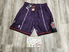 Nuevo con etiquetas Pantalones Cortos Toronto Raptors Mitchell & Ness M&N NBA Retro HWC Swingman Hombres L