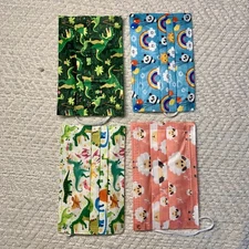 Snapklik Children’s Disposable Face Mask 4 Patterns For Kids Pack Of Approx 38