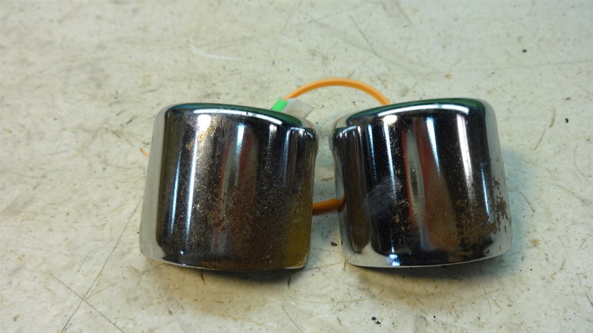 1974 Kawasaki KZ400 KZ 400 K385-1. chrome fork trim covers | eBay