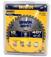 Irwin Industrial Tools 14070 10-Inch 40-Teeth Miter and Table Saw Blade - New