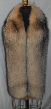 Real Crystal Fox Fur Scarf Boa Wrap Stole Fling New