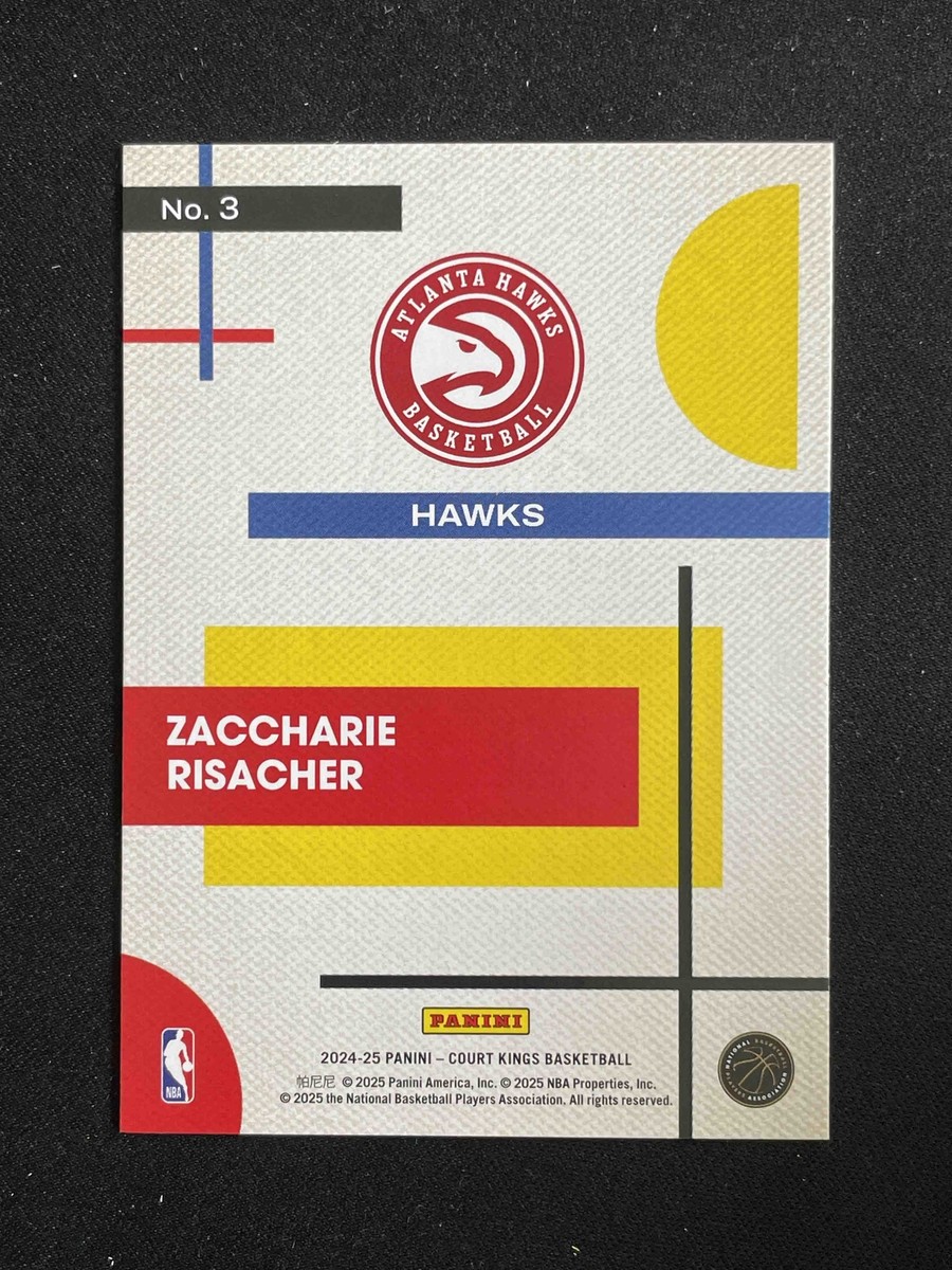 Zaccharie Risacher 2024-25 Panini Court Kings Modern Strokes
