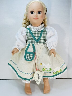 Vintage 2 Piece Doll Dress Smock ''Fine Porcelain Creation''   Germany * NO DOLL *