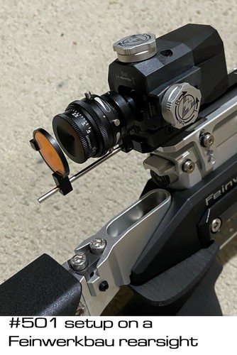 CCT 501-A Rearsight 24mm Lens Holder kit Works w/M9.5 thread iris European - Picture 5 of 5