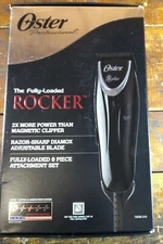 Hair Clippers Oster Fully Loaded Rocker Trimmers  76030-310 8 Pc Combs Included