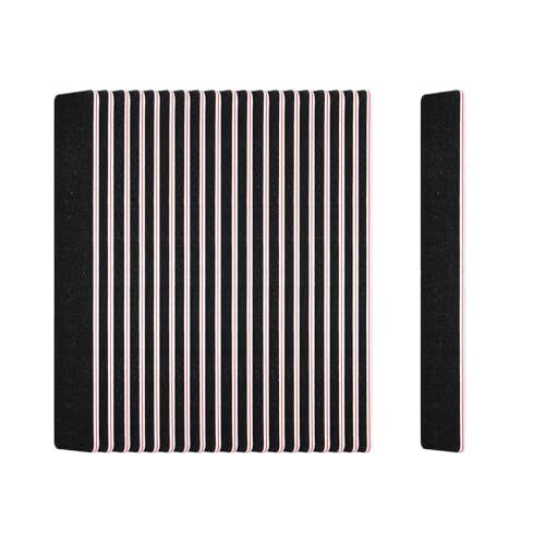 20 Pack Nail Files, 100/180 Grit, Black Professional Reusable Emery Boards