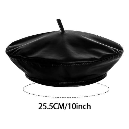 choyaxo Women PU Leather French Beret Black | eBay display picture 1