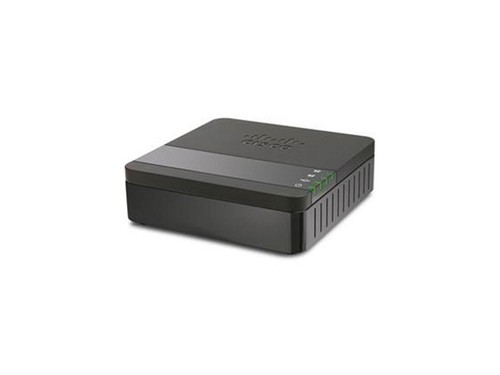 Cisco 2-Port Analog Telephone Adapter, 1 x RJ-45 - 2 x FXS - Fast Ethernet - - Photo 3/4