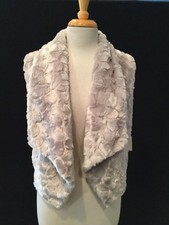 Jack Blush Faux Fur Vest- Size Xs