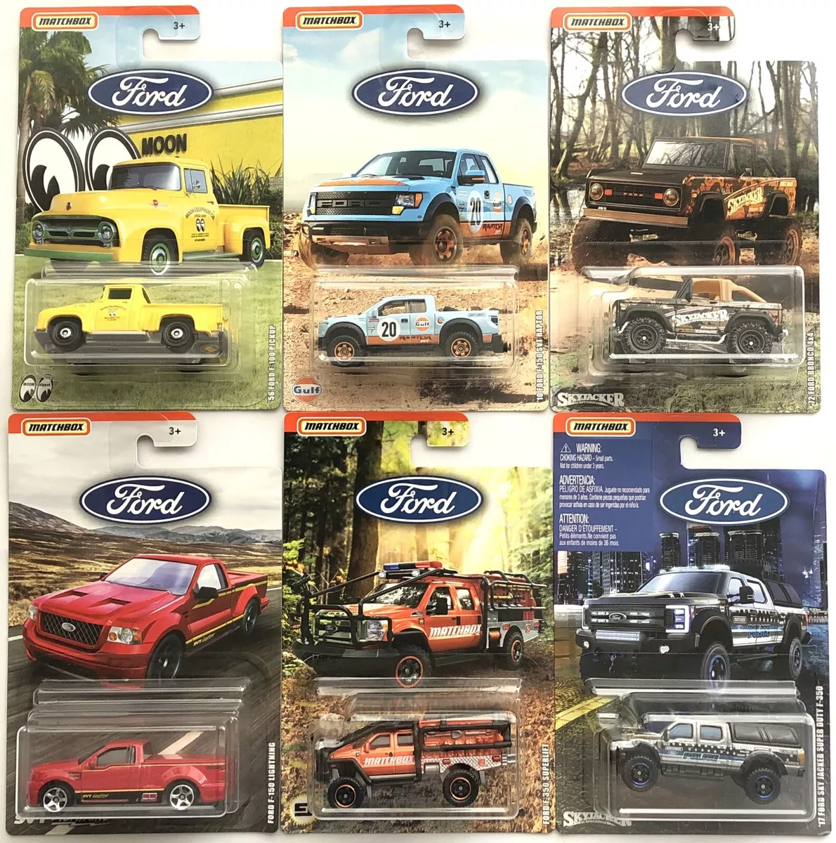 2019 Matchbox Ford Truck Series COMPLETE SET OF 6