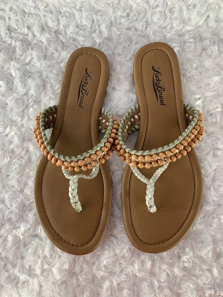 SANDALIAS BOHO TANGA MARCA LUCKY DOLLIS EN PASTEL MULTI TENDRE-DOVE TALLA 6 N2 Foto 2 de 4