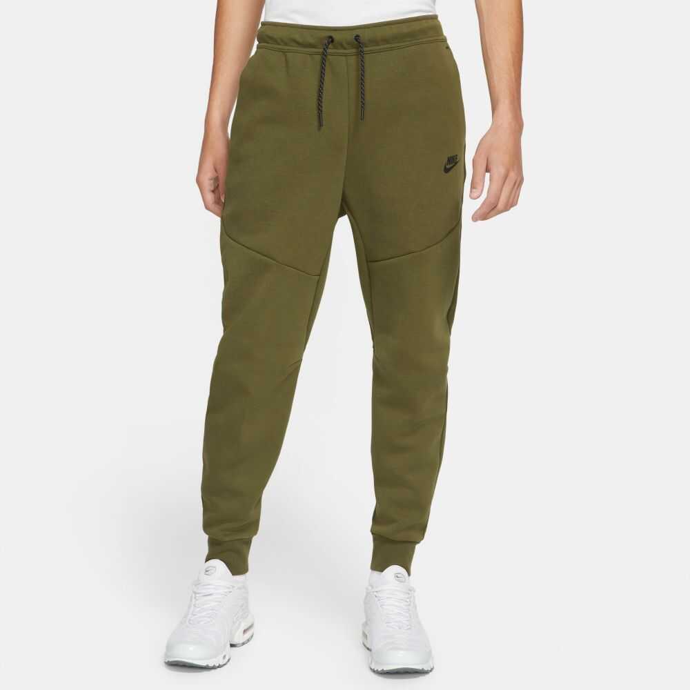 Nike Sportswear Tech Fleece Mens Jogger Pants Medium Olive-Black CU4495-326