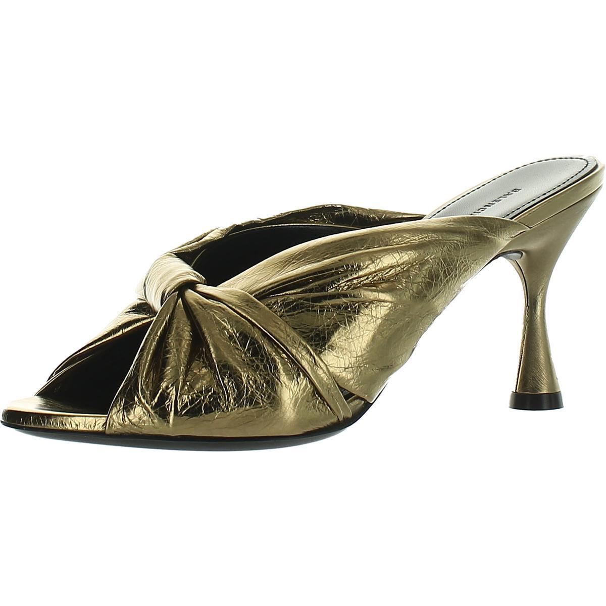 Женские драпированные туфли Balenciaga с золотистым узлом спереди размер 38 средний BM BHFO 9255 42990₽