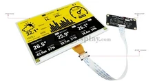 Yellow 7.5 inch ePaper Display Raspberry Pi HAT,e-Ink 800x480