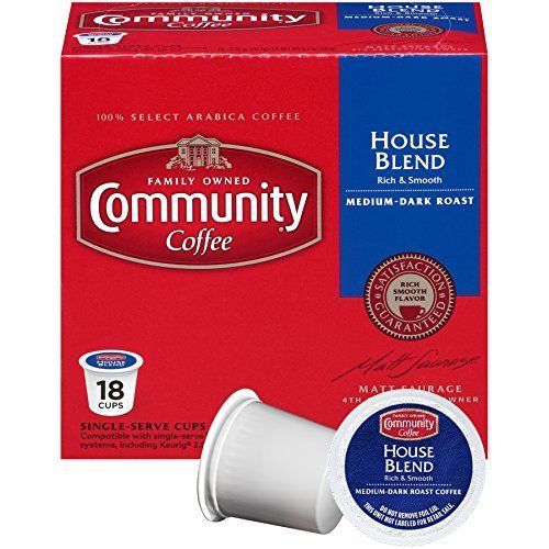 Community Coffee House Blend Coffee 18 to 144 Count Keurig K cups Pick Any Size  - Picture 1 of 2