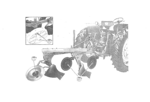 Arados integrales de moho manual del operador 3pt F 115 125 para propietario F115 F125 - Imagen 5 de 9