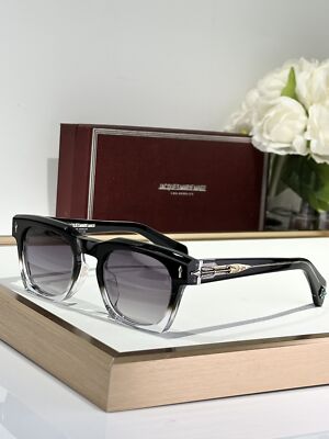 JMM RAWLINS Sunglasses Frosted Black Frame Tea Lens JMM 49 23