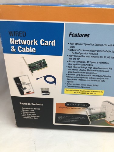 Network Everywhere Network Card 10/100 and Cable NC100U-WM - 第 6/9 張圖片