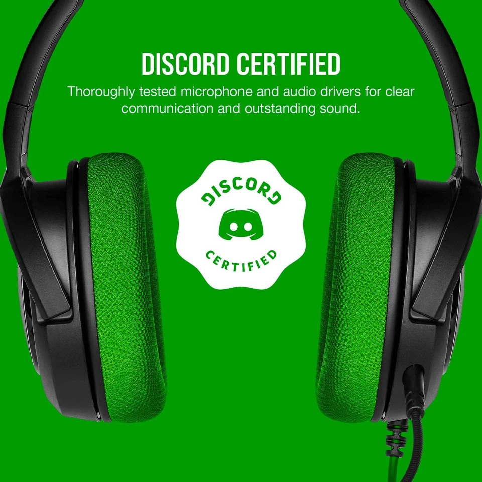 Corsair OFFICIAL HS35 Stereo Gaming Headset (XBOX/PC/Mobile/PS4/Switch) *GREEN* - Image 2 of 4