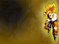 Anime dragon ball z saiyan son goku Stitched Gaming Mat Desk