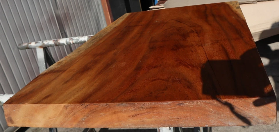 Piano in legno top massello suar o noce indiano per bagno cm 81x55x5,5h tavola n Foto 4 de 4