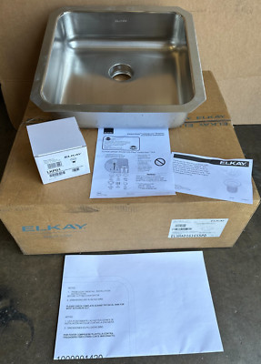 Elkay ELUHAD161655PD - 1-Bowl, 1-Hole, 18-Gauge 18.5''x18.5''x5-3/8'' S. Steel Sink