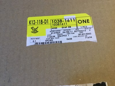 GM 10381611 Vapor Canister Purge Valve Hose ACDelco GM ...