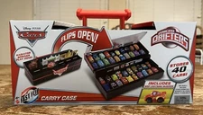 Disney Pixar Cars Micro Drifters FAST FLIP CARRY CASE Holds 40 - RARE • SEALED!
