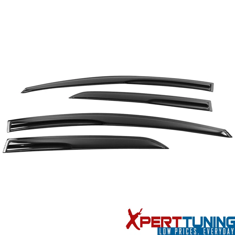 Fits 07-13 Toyota Yaris XP90 Sedan Mugen Acrylic Window Visors Rain Guard 4Pc Foto 2 de 4