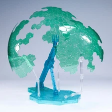 Clear Green effect set display stand base for RG HG MG gunpla model