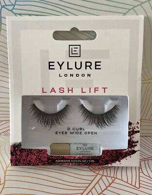 Eylure London Lash Lift False Lashes D Curl Eyes Wide Open Brand New In Box