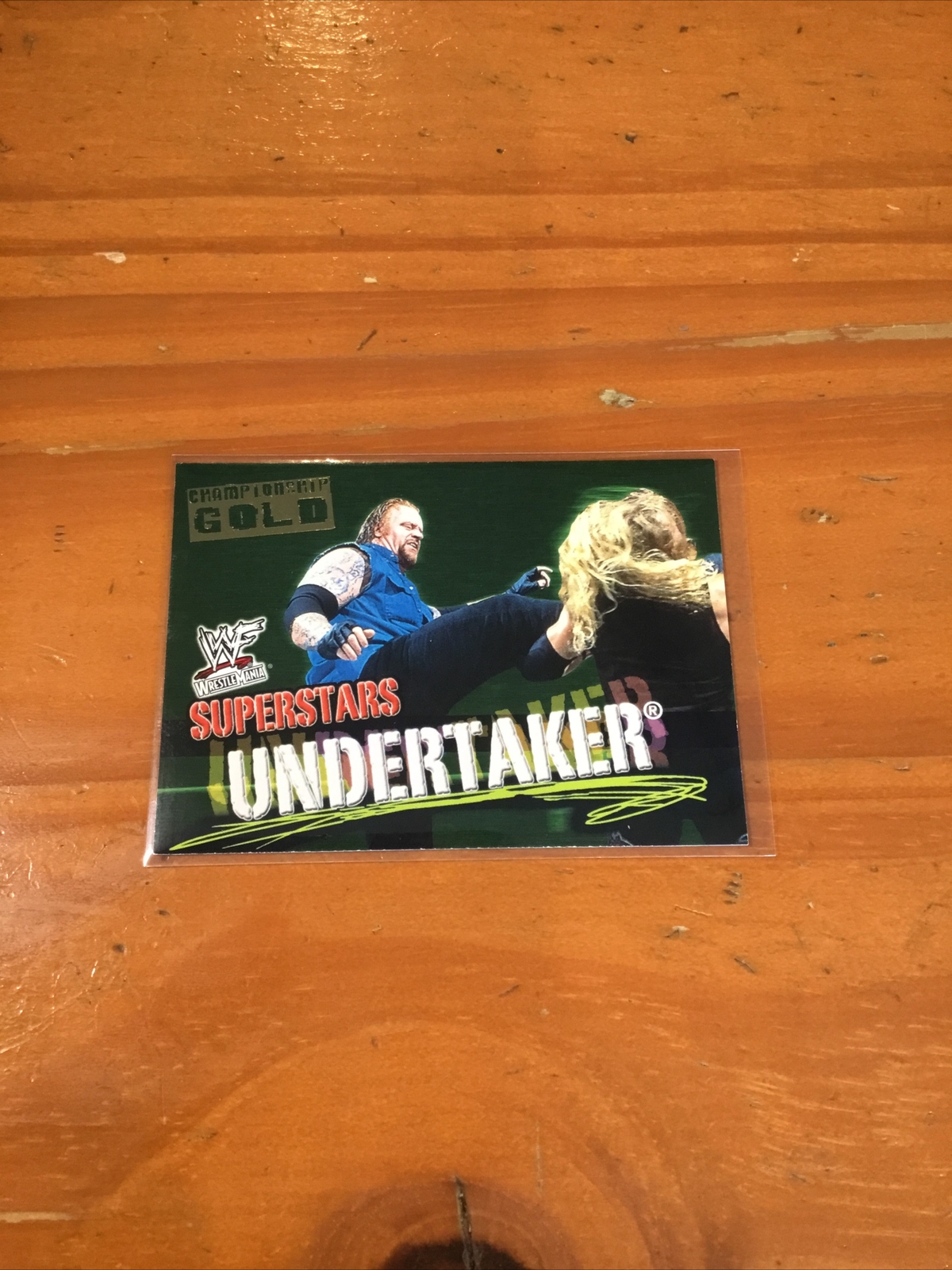 2001 Fleer WWF The Undertaker Wrestlemania Gold Card 48