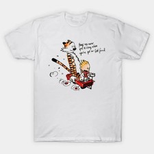Calvin And Hobbes Adventures With Furry Friend T-Shirt S-5XL