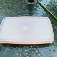 Vintage Tupperware Paprika Red Rectangular St...